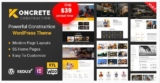 Koncrete v1.5.8 — WordPress тема о строительстве