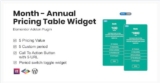 Month v1.1.0 — Annual Pricing Table Widget For Elementor