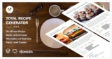 Total Recipe Generator — WordPress Создатель рецептов со схемой и фактами о питании (адд-он Elementor)