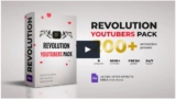 Revolution Youtubers Pack VideoHive — Пакет из 25 Видео-заставок и элементов.